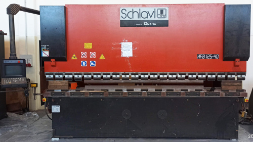 PRESSA PIEGATRICE USATA SCHIAVI HFBs 125-4 + Cnc Rock 17'' anno 2000
